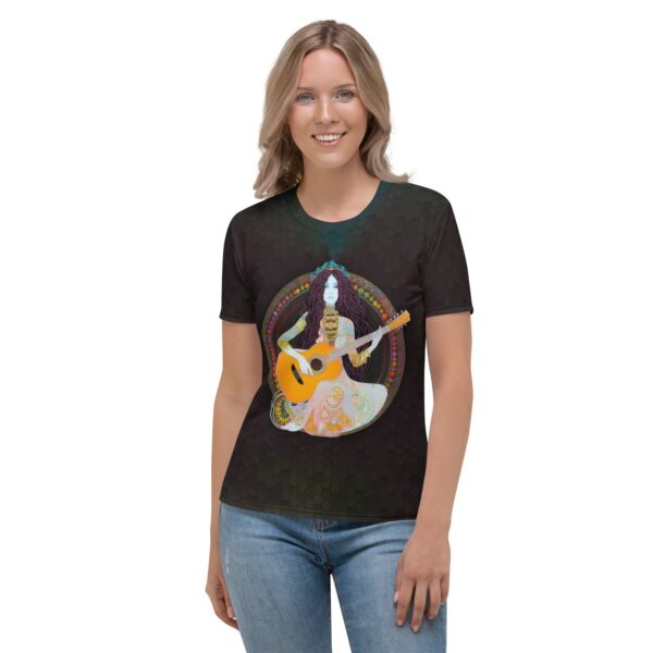 Whimsical Pop Fusion Women's Crew Neck T-Shirt