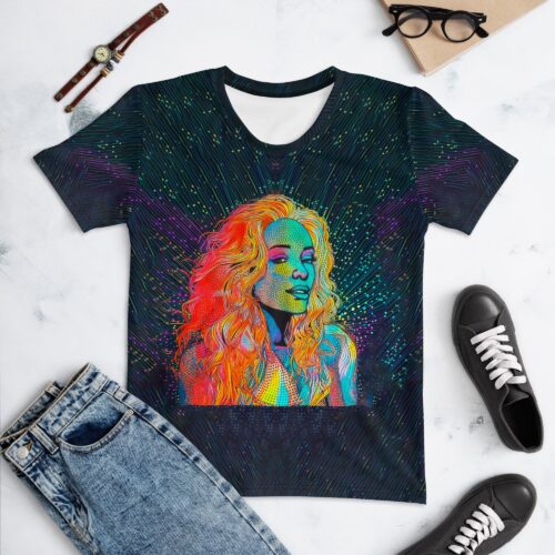 Abstract Pop Fusion Women's Crew Neck T-Shirt