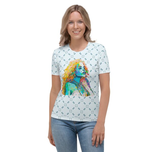 Free Spirit Floral Women's Crew Neck T-Shirt