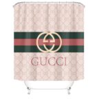 Gucci shower curtain gold