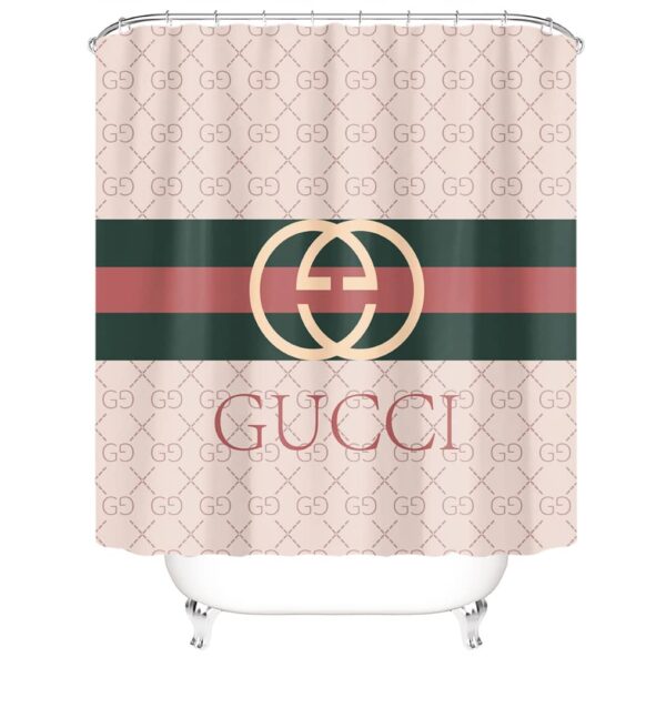 Gucci shower curtain gold