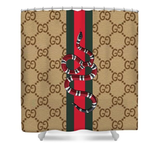 Snake Gucci Shower Curtain