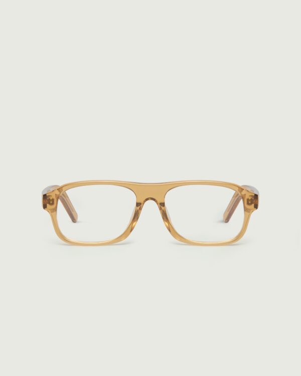 Amber::Briggs  Eyeglasses square yellow acetate front