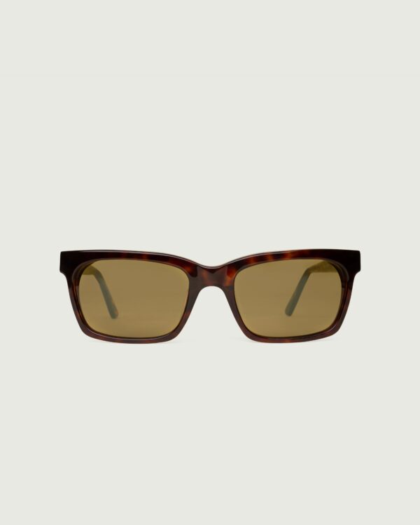 Classic Tort::Dean Wide Sunglasses rectangle tort acetate front