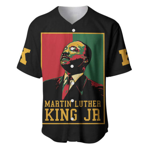 Martin Luther King Jr Baseball Jersey Retro Style - Blakeli