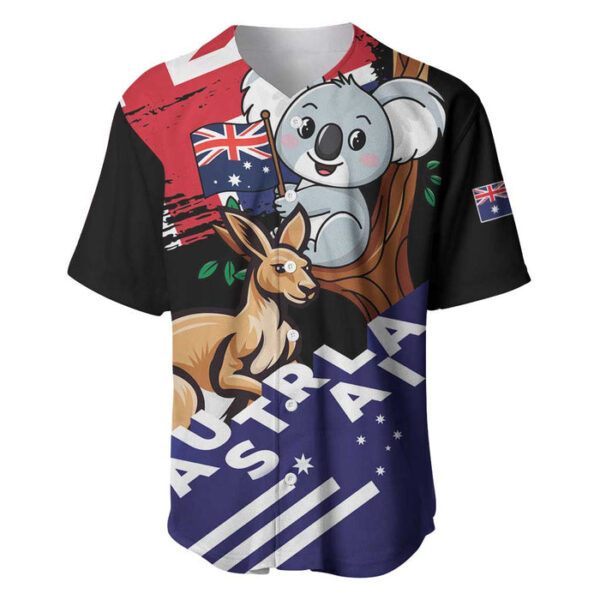 Personalised Australia Kangaroo Koala Together Baseball Jersey Special Edition - Blakeli