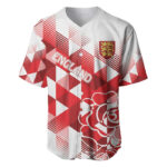 England Rugby Custom Baseball Jersey Crystalised Red Rose - Blakeli