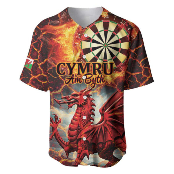 Wales Darts Wales Forever Personalized Baseball Jersey Cymru Am Byth Dragons - Blakeli