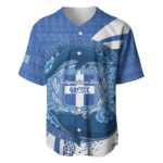 Greece Independence Day Baseball Jersey Greek Pattern With Dolphins - Blakeli