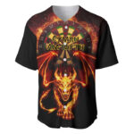 Cymru Am Byth Wales Darts Baseball Jersey Go Welsh Flame Style - Blakeli