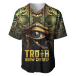 Egypt Eye of Horus Baseball Jersey Truth Know Thyself - Blakeli