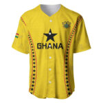 Custom Ghana Football Baseball Jersey Go Black Stars - Blakeli