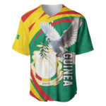 Guinea-Conakry Baseball Jersey Coat Of Arms With Pigeon - Blakeli