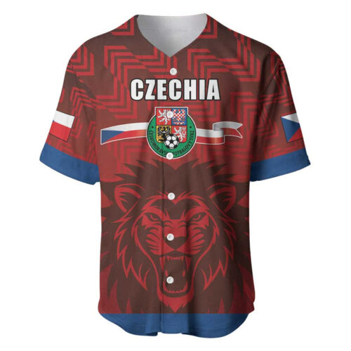 Czech Republic Football Custom Baseball Jersey Sporty Style - Blakeli