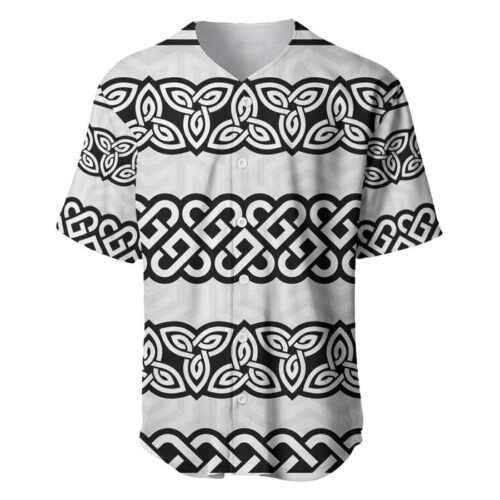 Ireland Celtic Pattern Baseball Jersey Celtic Knot - Blakeli