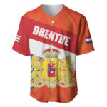 Netherlands Drenthe Province Personalized Baseball Jersey Flag of Drenthe - Blakeli