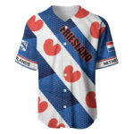 Netherlands Friesland Province Baseball Jersey Flag Style - Blakeli