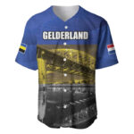 Netherlands Gelderland Province Baseball Jersey Flag Style - Blakeli