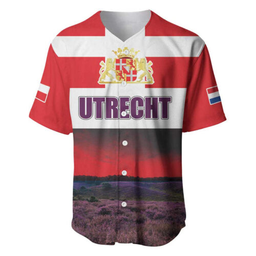 Netherlands Utrecht Province Baseball Jersey Flag Style - Blakeli